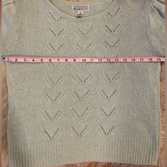 Vintage Silk Angora Blend Puffsleeve Sweater EUC! 🩵 - Picture 4 of 6